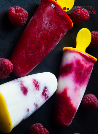 Berry breast milk popsicles