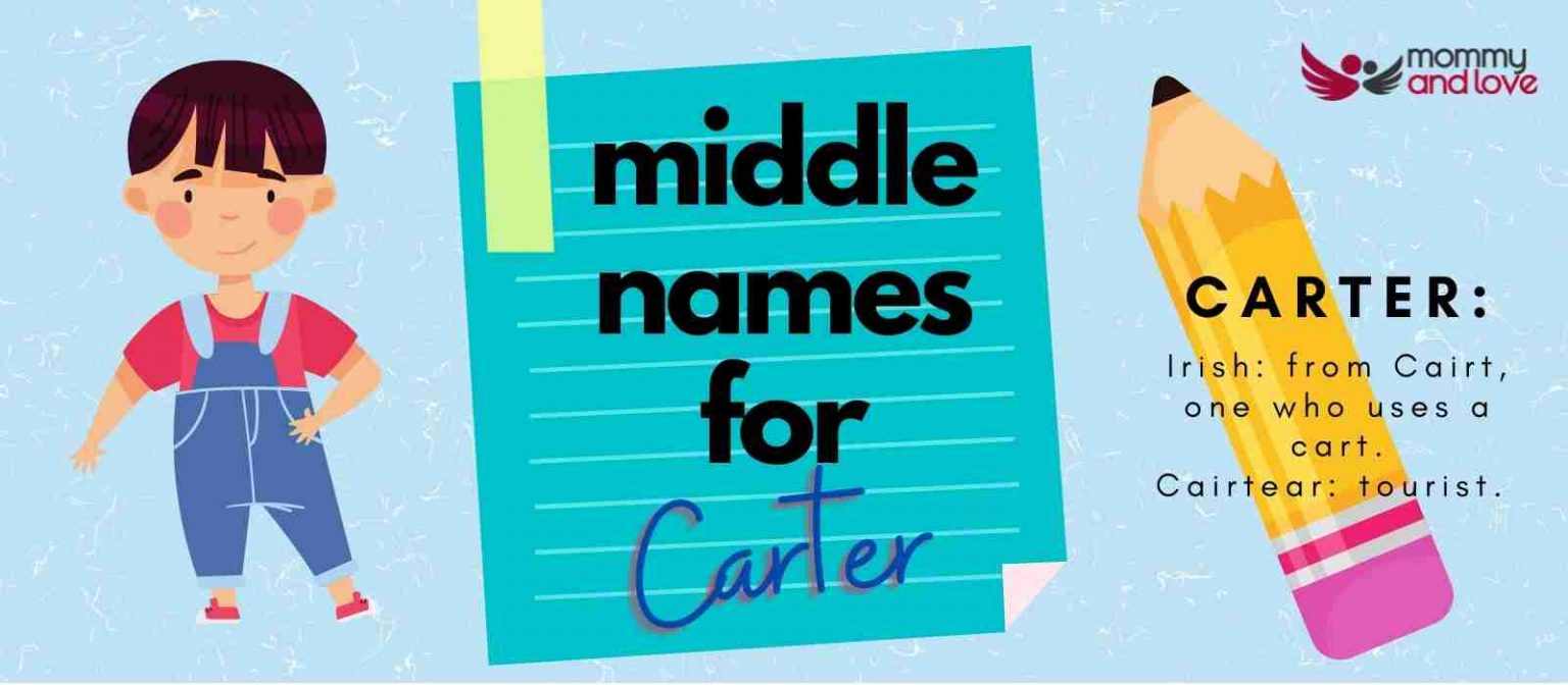 Complete List of the Best Middle Names for Carter Boy Mommy and Love