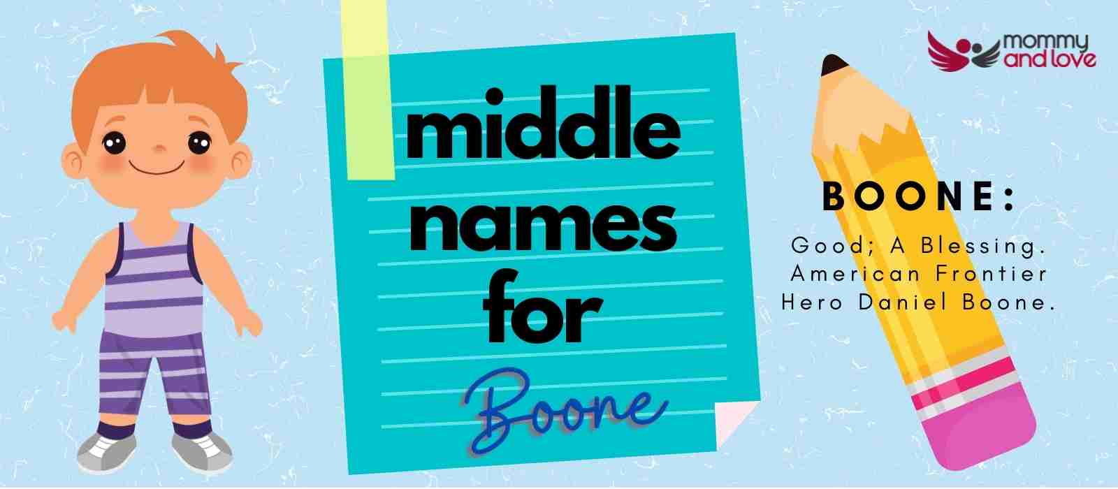 Complete List Of The Best Middle Names For Boone Mommy And Love