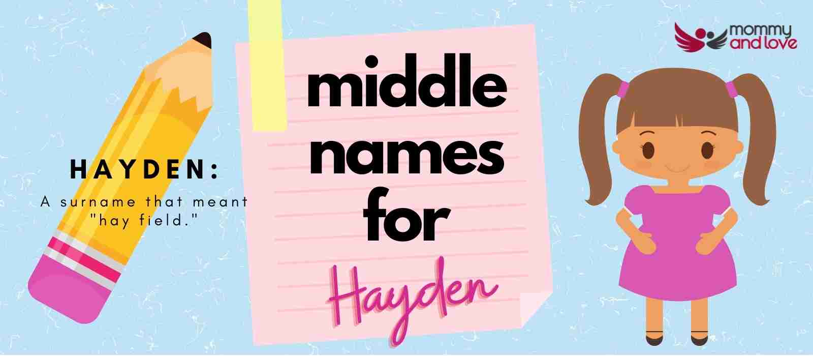 Middle Names for Hayden-girl
