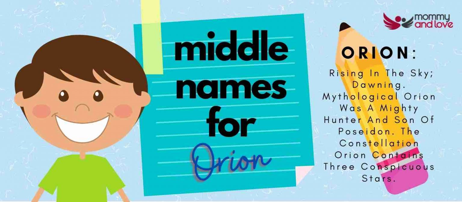 Middle Names for Orion 103 Perfect Companions Revealed Mommy and Love