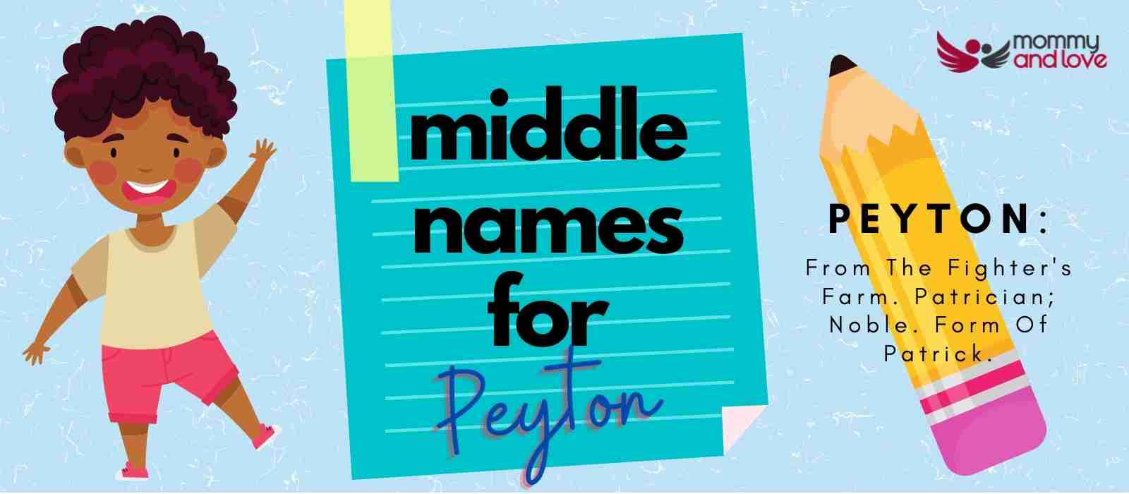 Middle Names for Peyton (Boy): 101 Strong Selections to Discover