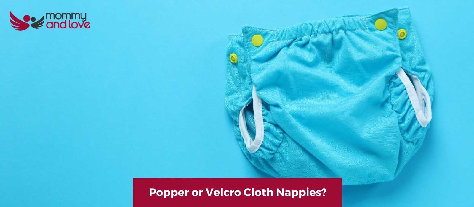 Popper or Velcro Cloth Nappies