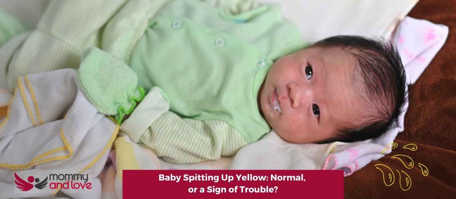 Baby Spitting Up Yellow Normal, or a Sign of Trouble? Mommy and Love